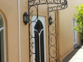 Wrought iron door canopy, North Adelaide