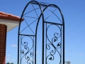 Brigadoon garden arch. Custom ormamental wrought iron garden arch