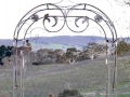 wrought iron arch