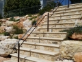 Lower section of handrail on steps at Marino