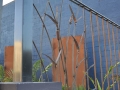 Wrougth iron Bullrush fence panel