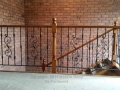 ornamental wrought iron landing balustrade