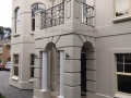 Decorative wrought iron balustrade