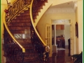 Brass handrail.