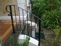 Balustrade with lambs tongue scrolls
