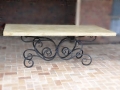 Wrougth iron dining table