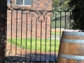 Single side gate with blind panel