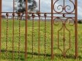 Wrought iron gate bottom detail
