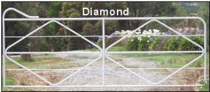 Diamond bar gate