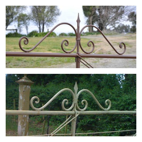 Hand forged scrollwork